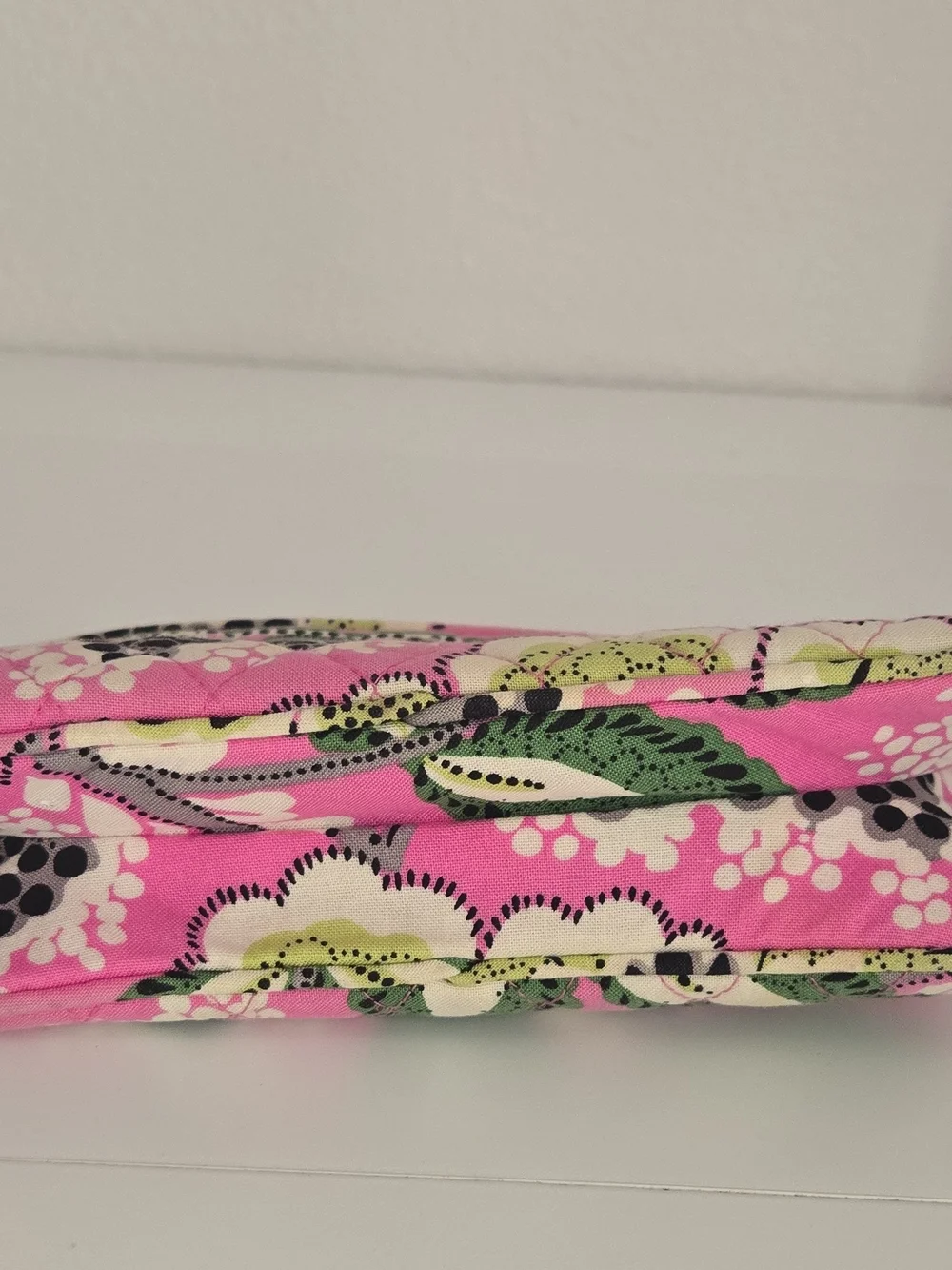 Vera Bradley Pink Quilted Floral Wristlet